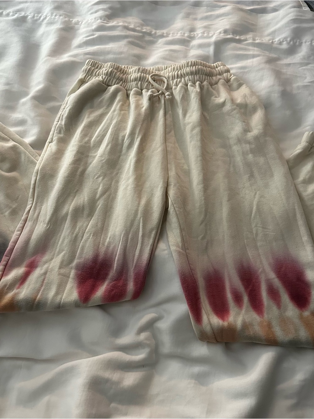 Off White Tie Dye Jogger Sweatpants - Picture 1 of 8